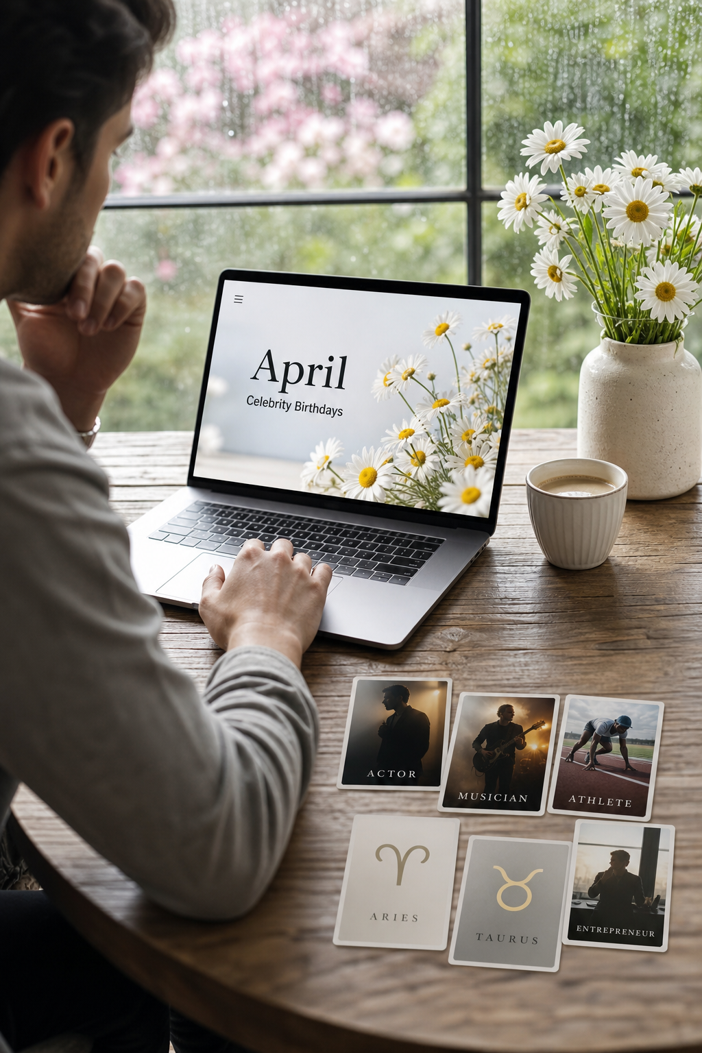 April Celebrity Birthdays lookup and birthday card preview