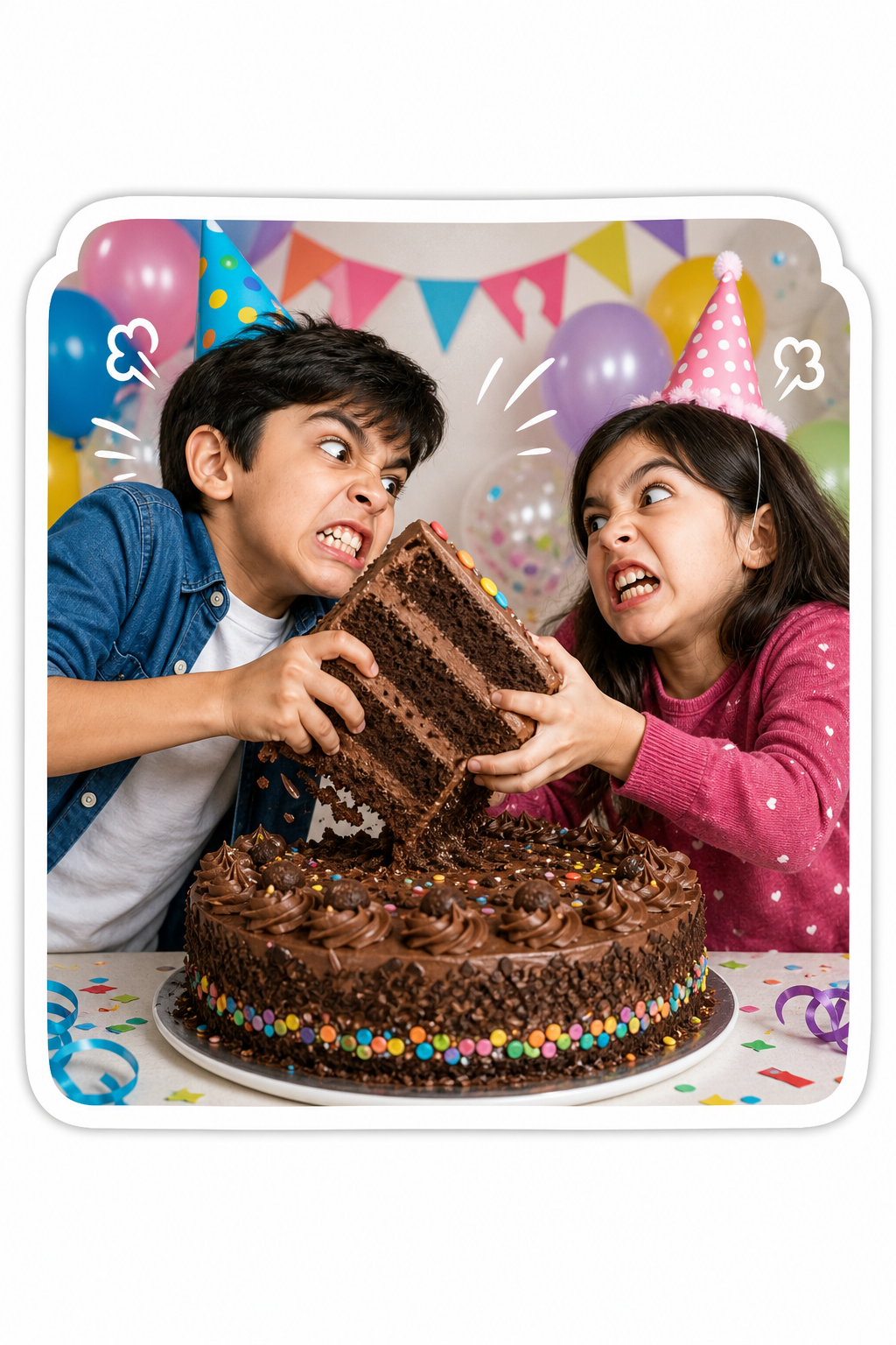 Sibling birthday cake meme generator idea