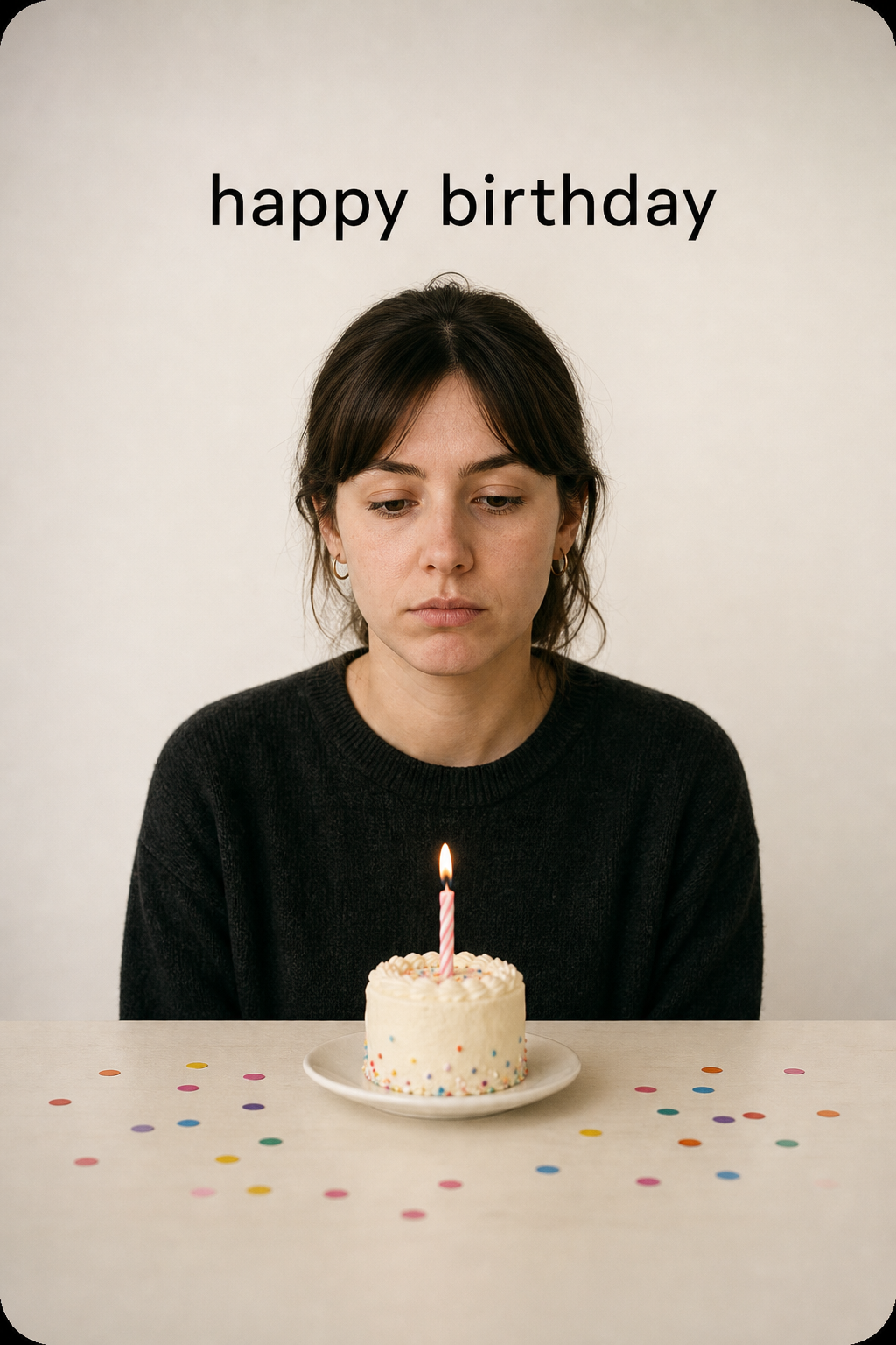 Minimal Birthday Joke birthday cake meme generator style