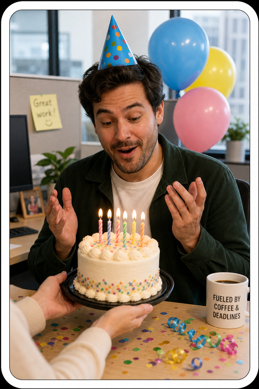 Coworker birthday cake meme generator idea