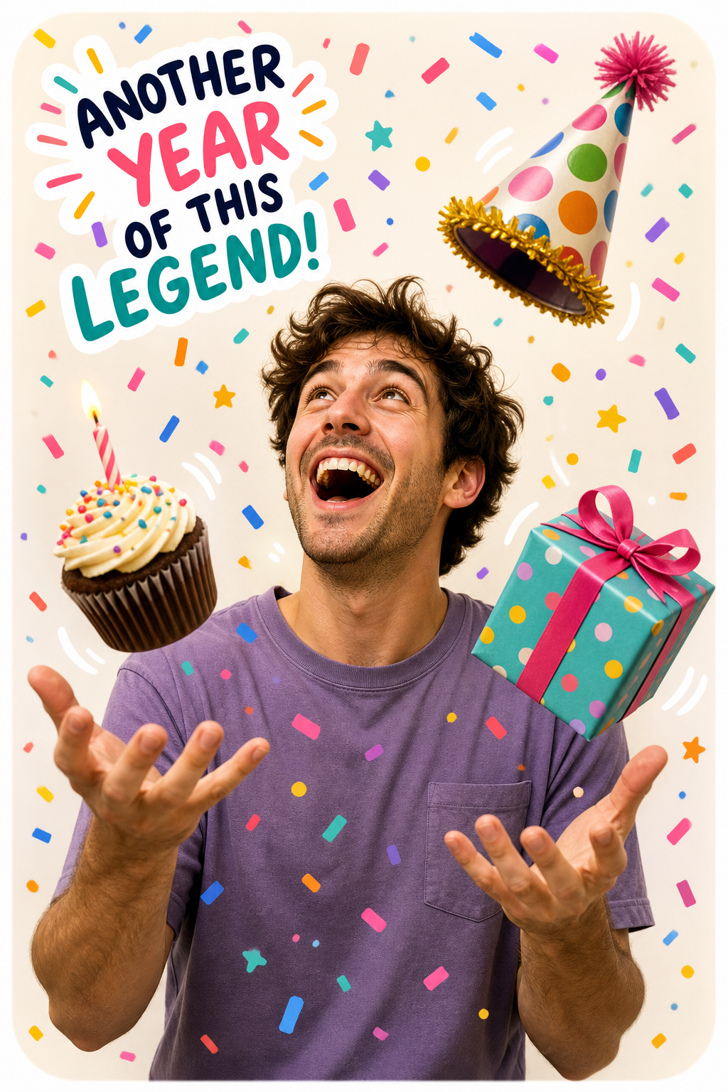 Cute Birthday Chaos funny birthday meme generator style